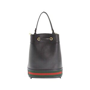 Gucci GG shoulder Ophidia handbag Bucket the Red Green strap Bag Black